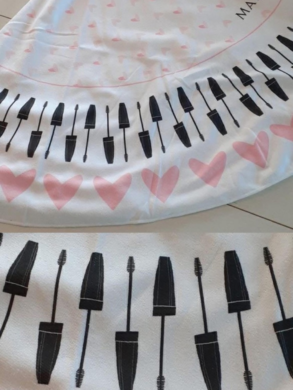 Round beach towel